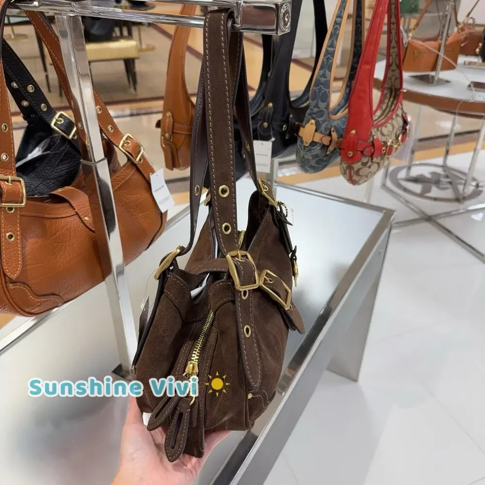 NWT COACH Drifter Shoulder Bag 31 Dark Chocolate CFM44 refined calf leather